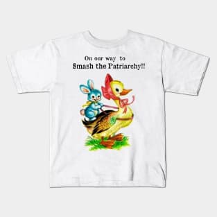 On our way to Smash the patriarchy !!! Kids T-Shirt